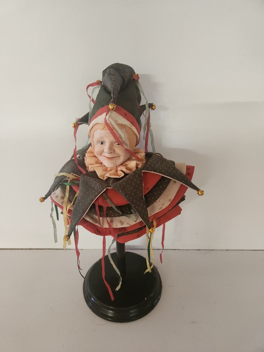 Enesco 1984 Jester Jack box faith Wick artist figure